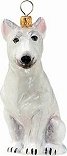 Bull Terrier White Dog Ornament
